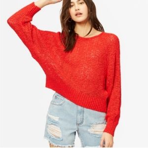 NWOT Billabong Sundown Crochet Sweater. Size M